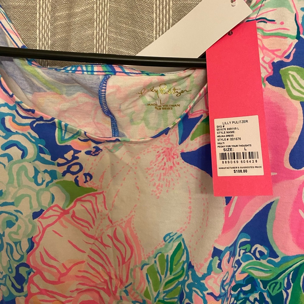 Lilly Pulitzer size Large Helina Tshirt Dress - Picture 4 of 4